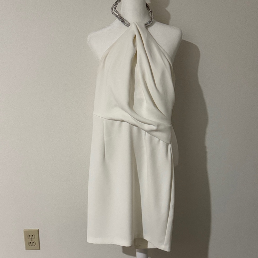 Solace London halter White Elora Dress